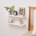 Floating Shelf White Oak Wood Wall Shelves 36 Inch (Upgrade Width 6"), Display Picture Ledge Shelf for Bedroom Living Room Bathroom Office Kitchen Wall Storage Shelves, 6X36 inch