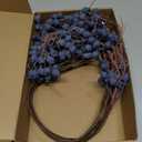 Giegxin 3 Pcs 32 Inch Artificial Spring Blueberry Stems Faux Blueberry Picks Fake Village Blue Berry Branch Floral Arrangement Decor Long Blue Berry Stem for Spring Summer Vase DIY Craft