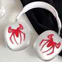 3 x Generic Case Cover for AirPods Max Red 3D Spiders Decorations Soft Cases Anti-Scratch Protective Cover for Apple AirPods Max (Red)