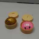 2 Pcs 2.2" Mini Glitter Dumpling Squishy, Dumpling Squishy Mystery Box, Colorful Dumplings Stress Balls Fidget Sensory Toys, Stress Relief Squeeze Fidget Toy for Kids Adults