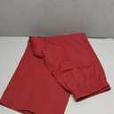 Womens Elastic Waist Ankle Pants Baggy Curved Tapered Leg Barrel Travel Pants with Pockets, S
