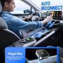 Teeran 2 in 1 Wireless CarPlay and Android Auto Adapter, Easy Setup Plug and Play, Fast Seamless Use Supports 1000+ Cars with Built-in Wired Car Play/Android Auto Compact Sleek Design Car Adapter