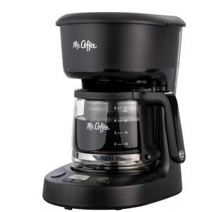 Mr. Coffee 5-Cup Programmable Coffee Maker, 25 oz. Mini Brew, Black