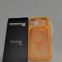 TOCOL for Phone 17 Pro Max Phone Case, Built-in Magnetic Ring, Compatible with Magsafe, Full Camera Protection, Translucent Matte Phone Case for 17 ProMax 6.9 inch (Orange)