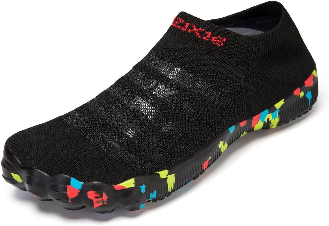 TOLLN Quick-Dry Barefoot Water Shoes for Men, Women & Youth  Versatile Aqua Socks for Beach, Pool, Kayaking, Hiking, Surfing, Yoga & Outdoor Sports (Black)