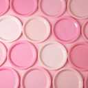 96 Pcs Pink Party Disposable Paper Plates, 9" Cute Pink Dessert Baby Bridal Shower Dinner Birthday Cake Paper Plates for Party Bridal Baby Girl Shower Wedding Supplies