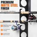 WIPHANY Fishing Rod Racks Wall or Ceiling Fishing Rod/Pole Rack Holder Storage Hook Holds Fishing Rods Wall Mounted for Garage Cabin and Basement