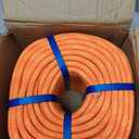 200ft 3/8 Inch Climbing Rope, Heavy Duty Arborist Rope, Nylon Rigging Rope for Tree Work, Bull (Orange)