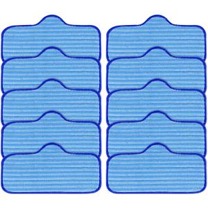 KEEPOW 10 Pack Microfiber Mop Pads Compatible with Dupray Neat Steam Cleaner McCulloch MC1275 and Steamfast SF-275/SF-370