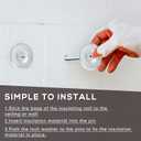 1.5 Inch Perforated Insulation Pins Self Locking Washers Flat Washer Round Galvanized Steel Plaster Washers for Wall and Ceiling (1000 Pieces)