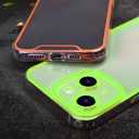 Omorro Compatible with iPhone 14 Case Clear Luminous Case Glow in The Dark Noctilucent Luminous Space Nebula Slim Fit Cover Protective Anti Scratch Cases Thin Translucent Protective Case Green