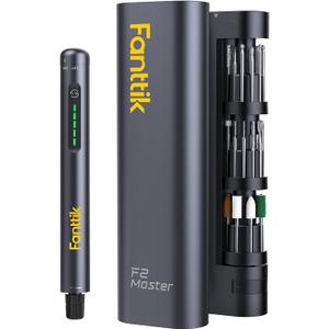 Fanttik F2 Master Mini Cordless Rotary Tool Kit, NeoPulse Motor, 5 Speed, 25000 RPM, Revostor Hub, 35 Accessories, Engraving Pen, for 3D Printer Sanding, Polishing, Drilling, Carving, DIY Crafts