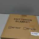 CYMULA Knit Throw Blanket for Couch Yellow - Super Soft Lightweight Plush Fuzzy Fluffy Cozy Blankets and Throws for Sofa Bed, 50 x 60 inches