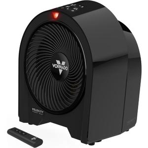 Vornado Velocity 5R (2026) Space Heater, Digital Thermostat, Black
Remote, LED Touch Controls, Locking Controls, 1-12 Hour Timer, Automatic Climate Control, Powerful Heater for Bedroom