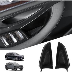 Compatible with Mercedes Benz GLE 350 450 & GLS 450 54 2020-2023 Front Row Door Organizer Tray, 2Pcs Side Door Handle Pocket Armrest Storage Box Phone Glove Container