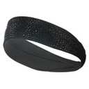 Natalie Mills Black Elastic Headband for Ladies with Austrian Crystal - Yoga Headband - Activewear & Yoga Hair Accessory for Women Interested in Fashionable Activewear Headbands