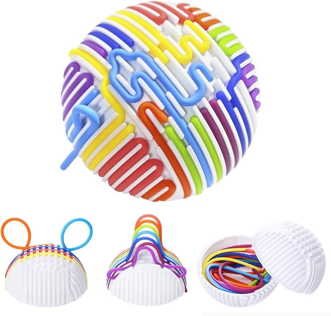 Sensory Fidget Toys for Kids Adults, Sensory Activity Ball with 16-Strings - for Stress Relief,Perfect for ADHD, Autism, Anxiety Relief & Occupational Therapy