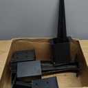 4 Pcs 4"x4" Fence Post Anchor,Inner Size 3.6"x3.6" Heavy Duty Fence Post Anchor Ground Spike 22" with Black Powder-Coated Outdoor Support Deck,Fence,Porch,Railing,Mailbox..