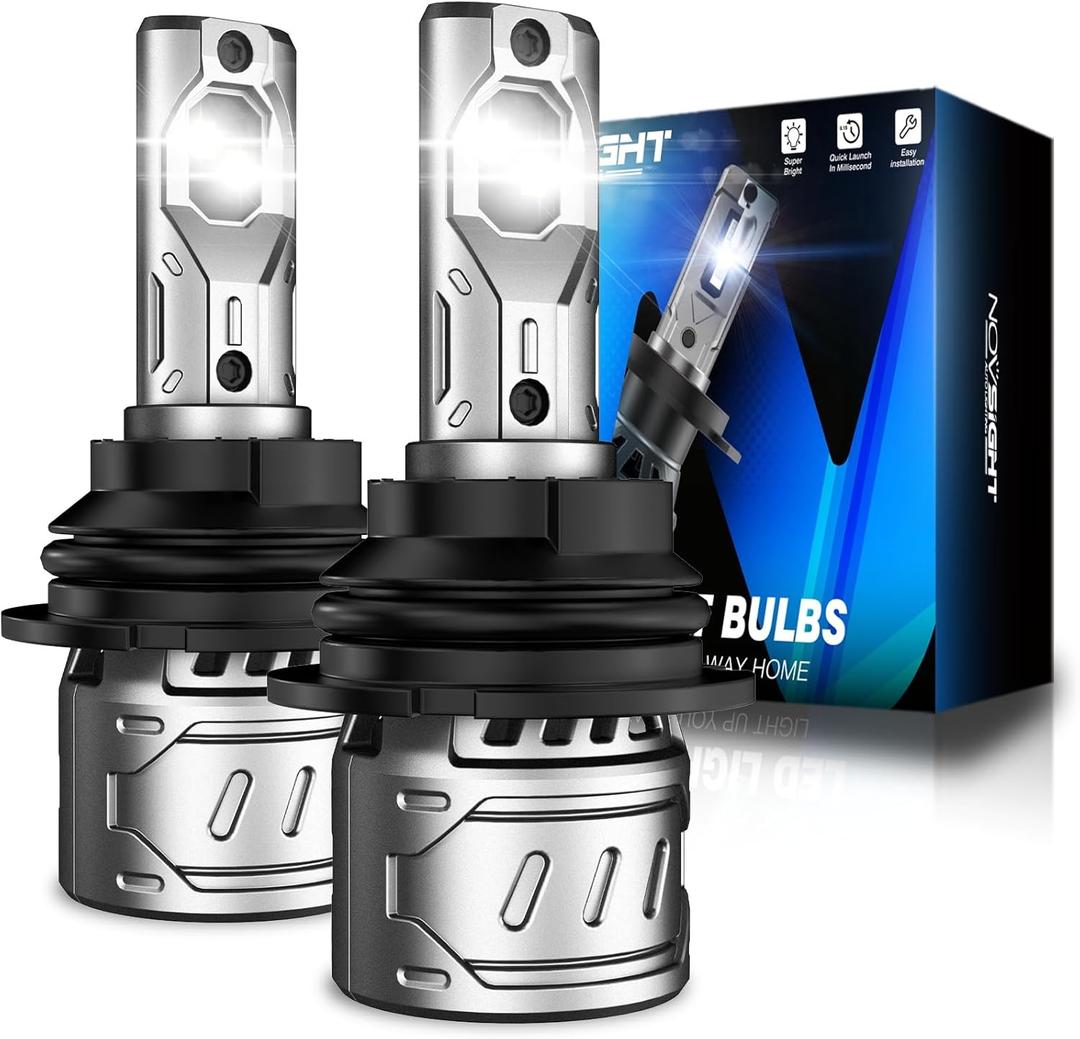 NOVSIGHT 9007 Fog Bulbs Quick Installation (White)