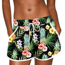 For G and PL Women Summer Floral Beach Boardshorts with Pockets Swim Trunks L Size