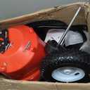 50lb Broadcast Spreader, Capacity Lawn Spreader & Fertilizer Spreader, Rustproof Poly Hopper, Adjustable Drop Rate, All-Terrain Pneumatic Tires, Epoxy-Coated Frame for Lawn Care, Red
