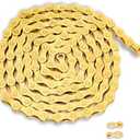 Single/6/7/8/9/10 Speed Bike Chain, Bike Chain for Road Mountain Racing Cycling E-Bike MTB Silver/Gold (Gold 6/7/8 Speed)