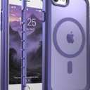jaroco Magnetic for iPhone SE Case 3rd/2rd,iPhone 8/7 Case, [Compatible with MagSafe][Military Grade Drop Protection][Heavy Duty Protection][Non-Slip] 2-Layer Bumper Phone Case 4.7''-Dark Purple