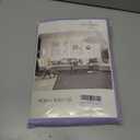 DONREN Adjustable Thermal Insulated Solid Blackout Curtain Energy Efficient Tie Up Shades Rod Pocket Panel for Kitchen (Lavender Purple,34W x 54L,One Panel)