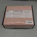 Amazon Basics 4 Piece Bed Sheets Set, 100% Cotton Jersey, Includes Super Soft, Flat and Fitted Sheets, Pillowcase, Queen, Blush, Solid