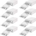 DGBDPACK Fanfold Direct Thermal Shipping Labels 4''x6'' 2400 Labels/8 Stacks (300 Pcs per Stack), Compatible with Zebra Rollo Beeprt Printer Ultra Adhesive