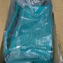 Juvale Velvet Cascading Clothes Hangers with Hooks - Teal Velvet Hangers 50 Pack for Kids, Teens, Adults’ Shirts, Coats, Pants, Suits & Dresses (17.5 Inches)
