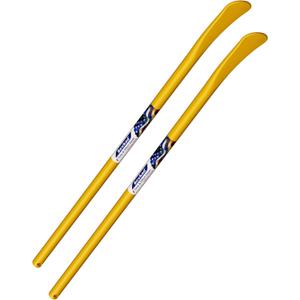 32 Inch Heavy Duty Tire Spoon Bars, 2 Pack 3/4 in(STK) Solid Steel Tire Irons for Mounting & Demounting Tires, Professional Tire Changing Tools for Truck, SUV& Semi Tires, Non-Slip Grip (Yellow)