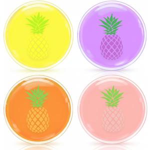 Pineapple Ice Pack for IVF, Gel Ice Pack Perfect for IVF Shots, Cold Compress Pain Relief, Hot Cold Therapy Pack Pineapple Gift (4 Different Pineapple)
