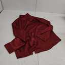 Women's Loose Chiffon Shirt Solid Color Long Sleeve Lapel Casual Buttons Blouses Tops L