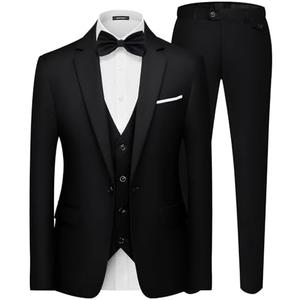 Boys Suit Kids 4 Piece Tuxedo Suit Set for Teen Boys Formal Dresswear ,18Y, Black