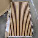 Art3d 4 Pack 47.2 x 23.6in. Wood Slat Acoustic Panels for Wall and Ceiling - 3D Fluted Sound Absorbing Panel with Wood Finish - Teak