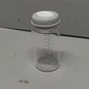 COMI Wide Neck Glass Breastmilk Collection n Storage Bottle, 8oz with Screw Ring Sealing Disk; Re-markable Sealing Disc. BPA Free, Fits Breast Pumps & Nipples (4 Gray Lids)