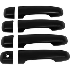 OCPTY 4PCS Door Handle Covers for 2010-2022 for Toyota 4Runner Exterior Driver Side & Passenger Side Car Door Handle Covers Trim Kit Black (Small)