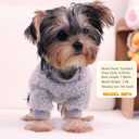 Dog Sweater for Small Dogs Girl Boy, Winter Fleece Teacup Dog Sweaters, Cute Puppy Clothes Warm Soft Pet Outfit Apparel (Light Grey, Small)
