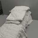 Luxury Quilt Set King Size, Lightweight Velvet Comforter Set, Oversized Bedspread Coverlet Quilted Bedding Set, with 2 Matching Pillow Shams, for All Season, Cream White