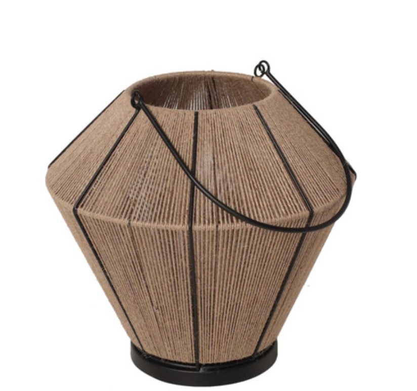 Design Metal And  Jute Lantern