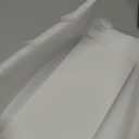 COUKIU Bathroom Vanity Sink Backsplash/Sidesplash (White Engineered Marble, 4" x 30")