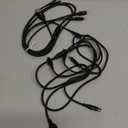 RULUS 4 in 1 Charging Cable [2 Pack 4Ft], Fast Charging & Data Sync Multi Phone Charger Cable Nylon Braided USB Charging Cable with Lightning/Type C/Micro USB Port for iPhone,Samsung Tablets,Carplay