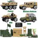 TOY Life 95 PCS Army Men Toys, Toy Soldiers for Boys, Plastic Action Figures, Soldier Guys Military Playset, Gift for Boy
