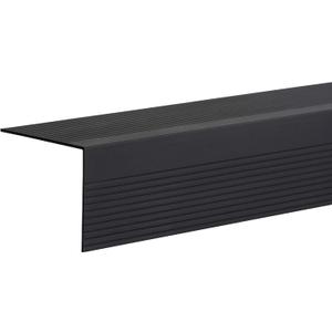 Stair Nosing, Stair Edge Protector 72" Long, Dark Bronze Aluminum Anodized (Black)