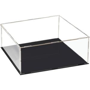 uxcell Acrylic Clear Display Case Box Dustproof Protection Showcase Cube Collectibles Show Box 11.8x11.8x5.9inch