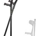 GeRRiT Foldable Forearm Crutches, Aluminum Walking Crutches, for Adults and Children with Heights 4'7" - 6'1", Supports up to 330 lbs