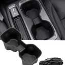 Center Console Cup Holder Inserts for Chevrolet Equinox EV 2026 2025 2024 (Not for Gas), Interior Accessories TPE Car Cup Holders Covers Protector for Chevy Equinox EV 2024-2026, Black
