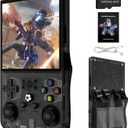 R36MAX Retro Handheld Game Console, Black