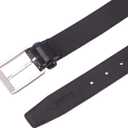 XOUXOU Men's Casual Leather Jeans Belts Classic Work Business Dress Belt with Prong Buckle for Men (Black)